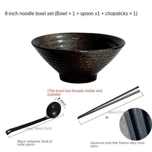8 inch Black Set
